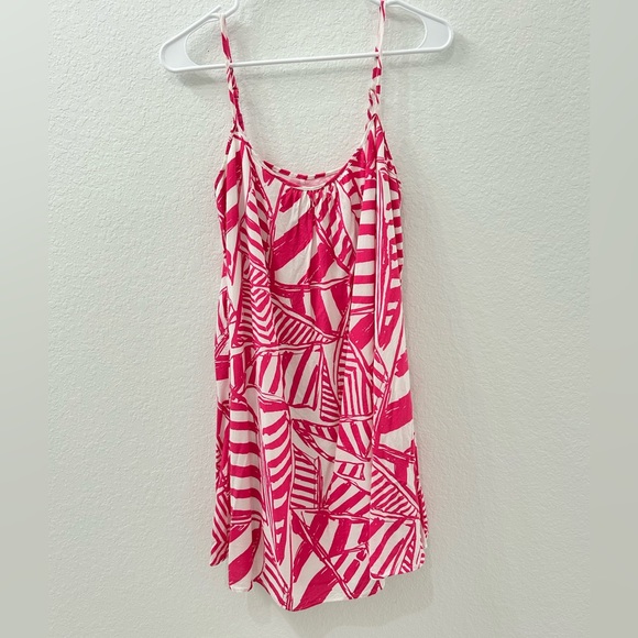 🛑SOLD🛑 Lilly Pulitzer Daphne Pink Yacht Trapeze Dress (small) - Picture 2 of 7